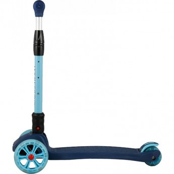 Самокат 3-х колесный MAXISCOO "BABY DELUX" (2021), складной, со светящимися колесами, синий Самокат 3-х колесный MAXISCOO "BABY DELUX" (2021), складной, со светящимися колесами, синий