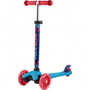 Самокат 3-х колесный MAXISCOO "BABY" (2022), со светящимися колесами, голубой Самокат 3-х колесный MAXISCOO "BABY" (2022), со светящимися колесами, голубой