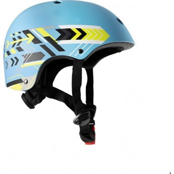 Шлем MAXISCOO детский, размер M, голубой с рисунком