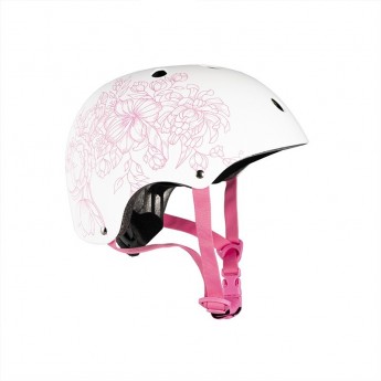 Шлем MAXISCOO детский, размер S, белый с рисунком