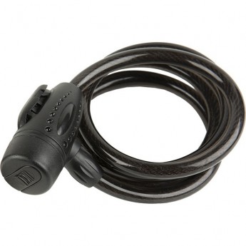 Замок MAXISCOO велосипедный с ключами, 10х1500мм